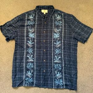 (NWOT) Island Shores Dark Blue Dress Shirt